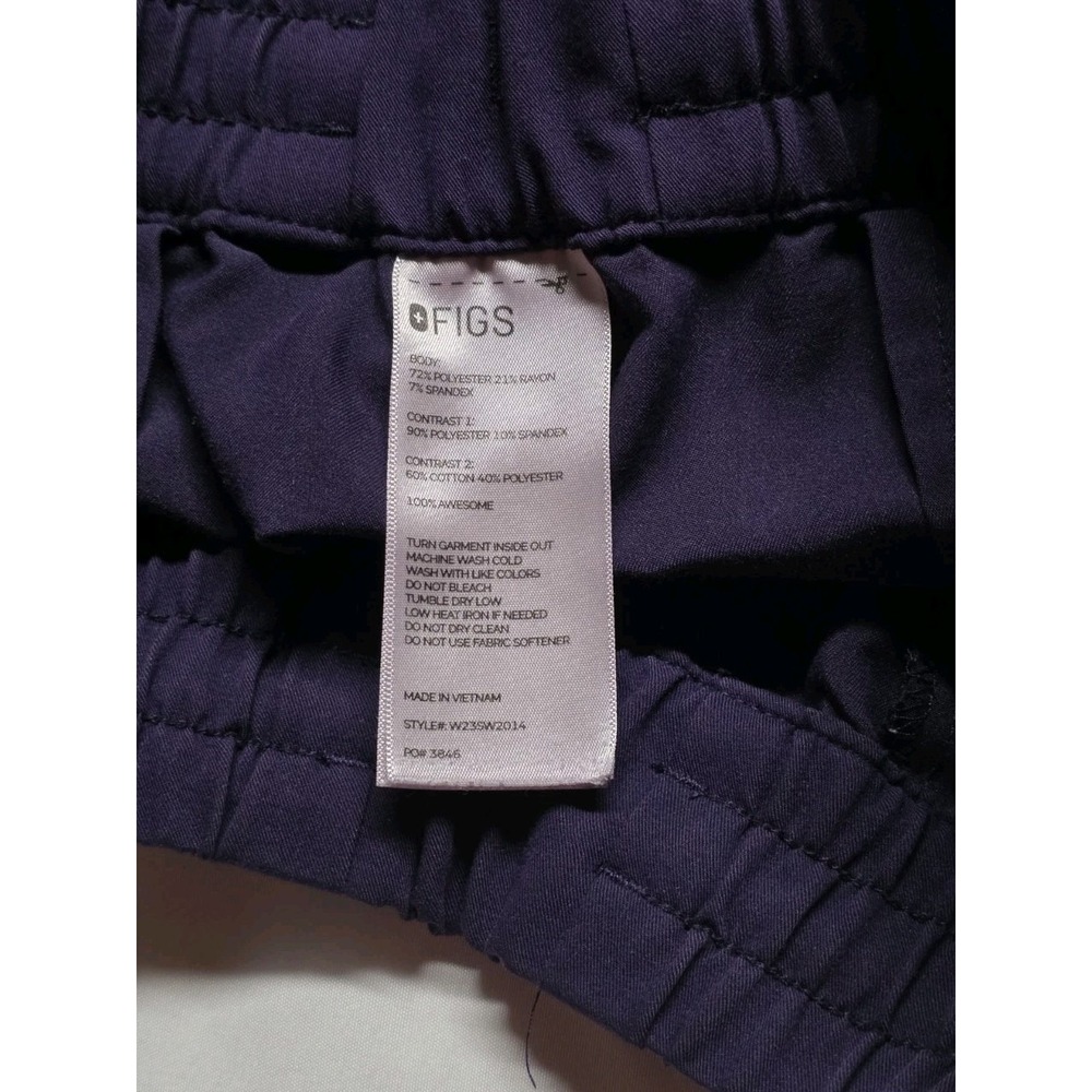 Women's Figs Uman High Waisted Purple Relaxed Fit Jogger Scrub Pants S Technical - Picture 8 of 9